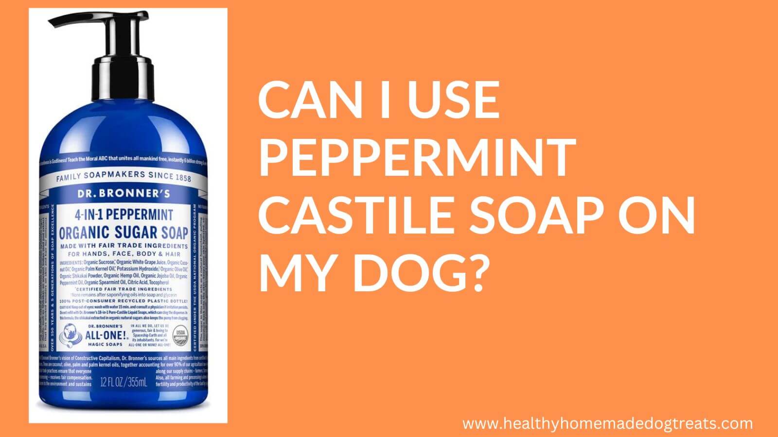 Can I Use Peppermint Castile Soap On My Dog?
